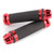 Motorcycle 7/8" CNC Hand Grips Aluminum Rubber Gel Handlebar for Sport Bike(Red)