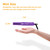 AmoVee Mini Flat Iron, 0.7 Inch Mini Hair Straightener, Small Flat Iron for Short Hair,Curls Bangs, Dual Voltage Travel Hair Straightener（Purple）