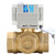 HSH-Flo 3 Way 1" 12V/24V AC/DC L Type Auto Return Brass Electrical Position Feedback On/Off Motorized Ball Valve