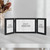 Afuly 5x7 Picture Frame Black 4x6 3 Picture Frames Collage Hinged Folding Triple Photo Frames Home Decor for Wall Desktop Christmas Wedding Birthday Gifts for Women Mom Grandma Family, 2*4x6+1*5x7