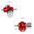 Universal Adjustable Fuel Pressure Regulator Kit with 0-140 PSI Gauge Aluminum Gas Oil Injection Pressure Regulator Red FPR