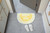 AllLove4U Creative Semicircle Half Round Soft Plush Bath Mat Anti-Slip Bathroom Indoor Mats Sitting Room Doormats Room Rugs Bathmat Home Decor (Yellow)