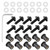 mounting bolts windshield bass boat Qiilu Windshield Bolts Kit, 10pcs Motorcycle Windshield Bolts Nut Washers Universal Motorbike Fairing Mounting Kit(Black)