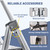 XinSunho 4 Step Ladder, Retractable Handgrip Folding Step Stool with Anti-Slip Wide Pedal, Aluminum Stool Ladders 4 Steps, 330lbs Safety Household Ladder