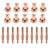 KEMAO 9-8212 90/100A Nozzle Tips 9-8215 Electrode, 20Pack, Fit for Thermal Dynamics SL60/SL100 Plasma Cutting Torch Consumables