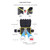 Ygapuzi Low Voltage Wire Connectors IP68 Waterproof External Electrical Junction Box for Outdoor Underground, M20 Cable Connector Ø5-12mm Wire Range, 2 Way 3 Pin, Pack of 2