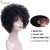 BECUS Afro Curly Wigs for Black Women Heat Resistant Brazilian Remy Human Hair Wigs(8 inches Natural Spiral Black #1B)