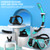 Greatever Dry Snorkel Set,Panoramic Wide View,Anti-Fog Scuba Diving Mask,Professional Snorkeling Gear for Adults
