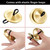 Boao 6 Pieces Finger Cymbals Belly Dancing Finger Cymbals Dance Zills Musical Instrument for Dancer Party