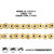 NICHE Gold 630 X-Ring Chain 100 Links with Connecting Master Link