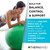 THERABAND Exercise Ball, Stability Ball with 65 cm Diameter for Athletes 5'7" to 6'1" Tall, Standard Fitness Ball for Posture, Balance, Yoga, Pilates, Core, & Rehab, Green