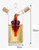 ELETON Grape Motif Oil and Vinegar Cruet Dispenser Bottle,Clear Borosilicate Glass 2 in 1 Olive Oil Vinegar Cruet with Cork Stoppers,Olive and Balsamic Vinegar Bottle
