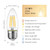 LVWIT B11 LED Filament Bulb E26 Chandelier Medium Base 2700K Warm White, 4W(60W Equivalent) 500 Lumens Non-Dimmable Decorative Candelabra Candle Light Bulb, Pack of 6