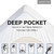 LEISURE TOWN Mattress Pad King Size Soft Cotton Mattress Cover,Quilted Fitted Mattress Topper with Deep Pocket fits 8-21 inch Mattress,Breathable Fluffy Pillow Top,Cooling Mattress Protector,White