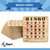 Regal Bingo Bulk Bingo Cards with Sliding Windows - Reusable Bingo Game Cards for Adults Large Group - 10 Pack, Woodgrain