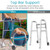 Vive Folding Walker for Seniors - Sturdy Steel Foldable Frame for Adults - Standard Walker with 5” Front Wheels and 2 Rear Ski Glides - Supports up to 300lbs, Adjustable Height Vive Folding Walker for Seniors - Sturdy Steel Foldable Frame for Adults - Standard Walker with 5” Front Wheels and 2 Rear Ski Glides - Supports up to 300lbs, Adjustable Height