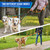 Lukovee Double Dog Leash, No Tangle 360° Swivel Heavy Duty Reflective Lead with Two Padded Handles Dual Dog Splitter, Comfortable Shock Absorbing Walking Training for Small Medium Large Dogs(Orange,L)