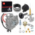 Carburetor Carb and Fuel Valve Petcock + Lever Intake Manifold For Kawasaki Prairie 360 KVF360 4x4 2003-2013