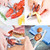 32 PCS Seafood Tools Include Crab Crackers, Seafood Scissors,Oyster Knife, Shrimp Deveiner Tool,Lobster Sheller, Crab Hammer,and Shellfish Forks,Sauce Cups and Nutcracker Set