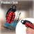 MEAJOO 4 PCS Grenade Style Tire Valve Stem Caps, Stainless Steel Tire Valve Caps Wheel Valve Caps for Cars,Trucks, SUV, Motorcycles, Bicycles (Red)