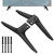 TV Stand Legs Replacement for LG 49 50 55 Inch 49UJ6300 49LJ5550 49LJ550M-UB 49UK6300 50UJ6300 50UK6300 55LJ5500UA 55LJ5550 55LJ550M-UB MAM643660 MEZ64114730 with Screws