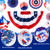 46 PCS 4th of July Golf Cart Decorations, Patriotic Independence Day Decor with Luminous Pentagram Rope, Balloons, Flags, Windmill and Tassel, Used for Outdoor Party, Parade, Yard Decorations 46 PCS 4th of July Golf Cart Decorations, Patriotic Independence Day Decor with Luminous Pentagram Rope, Balloons, Flags, Windmill and Tassel, Used for Outdoor Party, Parade, Yard Decorations