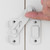INIRET 2 Packs Barn Door Latches，2.75” x 2.02” Matte White Stainless Steel barn gate flip Door Latch Bi-fold Door Lock,Sliding Door Lock Gate Latches Wine Cabinet Closet Door Latches，White Finish