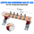 ELECTRAPICK Wall Mounted Copper Grounding Bar Kit, Copper Bus Bar 0.16"x 2.36"x 7.8" Ground Bus Bar with 10 Terminal Positions, UL Recognized SM40 Insulators Rated Uimp up to 6KV