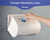 Commercial Toilet Paper Dispenser Wall Mount, Double (2 Roll) Locking Toilet Paper Holder (White), Compact Two Roll, Side by Side Design Tissue Paper Dispenser (Dispensador de Papel Higienico Doble)