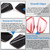 Exterior Door Handle Cover Trim ABS 2PCS Compatible with Corvette C7 Stingray 2014-2019 Outer Door Bowl Anti-Scratch Protection Cover Trim Accessories (ABS Carbon)