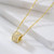 Jukoclut Women A-Z Initial Letter Name Necklace Cube Dice Pendant Chain L