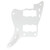 Musiclily Pro 13-Hole Guitar Pickguard for USA Vintage 60s Jazzmaster and SQ Classic Vibe, 3Ply White