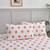 Chezmoi Collection 4-Piece Kids/Teens Sports Sheet Set - Soft Microfiber White Orange Basketball, Queen Size