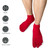 ss soxsense Cushion Running Toe Socks Athletic Five Finger Socks Ankle Toe Socks for Men and Women No Blister (3 Pairs) (US, Alpha, Large, Regular, Regular, Red)