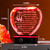 YWHL 25th Wedding Anniversary Crystal Heart Gifts for Couple Parents, Romantic 25 Year Anniversary Crystal Keepsake Gifts for Wife Husband with LED Base, 25 Years of Marriage Gifts for Her Him