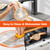 Angadona Silicone Bread Sling Oval. Non-Stick & Easy Clean Reusable Oval Silicone Baking Mat for dutch oven. With Long Handles Sourdough Bread Baking mat tools supplier Liner (Orange)