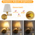Affsure Bedside Wall Mount Light with Dimmable Switch and USB Port, Gold Swing Arm Fabric Shade Wall Sconce Light with Plug in Cord, Wall Lamp Perfect for Bedroom, Living Room and Hotel