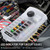 300A 12 Way Blade Fuse Block, Waterproof 12 Circuits Boat Fuse Box Panel with Dual Positive Power Inputs and Negative Bus, Standard ATC/ATO Fuse Holder with LED Indicator, for 12V/24V Car Truck Marine