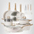 CAROTE 21Pcs Pots and Pans Set, Nonstick Cookware Sets, White Granite Induction Cookware Non Stick Cooking Set w/Frying Pans & Saucepans(PFOS, PFOA Free)