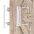 SMARTSTANDARD 12" Barn Door Handles,Sliding Barn Door Pull Handle White Heavy Duty Large Rustic Two-Side Design for Gates Garages Sheds Furniture Solid Steel Material Round