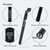 DJC Bike Suspension Seatpost Shock Absorber Damper Rubber Seat Post 25.4 27.2 28.6 30.4 30.9 31.6 mm Lightweight Aluminum(25.4mm Black)