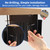LUKETURE Desk Side Storage, Steel Side Desk Organizer, No Drill Laptop Holder, Clamp on Laptop Mount with Pen Holder, Table Hanging Storage for Home Office, Fits Flat Edge Tables 0.3" to 2.8"