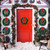 Jetec 10 Pcs Small Christmas Window Wreath with Red Bow Bulk 12 Indoor Lighted Christmas Wreath Artificial for Wall Front Door Farmhouse Kitchen Outdoor Holiday Decoration(Green)