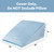 HOMBYS Satin Bed Wedge Pillow Cover Silky & Smooth Wedge Pillowcase 1 Pack 24x24x8, Soft & Breathable, Removable & Machine Washable-Zipper Design (Pillow Not Include), (Light Blue, 24"x24"x8") HOMBYS Satin Bed Wedge Pillow Cover Silky & Smooth Wedge Pillowcase 1 Pack 24x24x8, Soft & Breathable, Removable & Machine Washable-Zipper Design (Pillow Not Include), (Light Blue, 24"x24"x8")