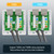 VCELINK RJ45 Surface Mount Box Shielded 2-Port, Compatible with UTP Cat6/Cat5e/Cat5 Stranded or Solid Network Cables, 5-Pack, White