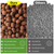 Riare 16 LBS Organic Expanded Clay Pebbles - 4mm-16mm Natural Leca Balls Lightweight Hydroponic Clay Pebbles Aggregate for Indoor Plants, Hydroponic Growing, Plants Drainage, Aquaponics