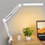 TROPICALTREE LED Desk Lamp for Home Office, Clamp-On with 3 Light Modes | 14W Adjustable Brightness 5000K Eye-Caring Lighting for Study/Bedroom/Computer Desk (White)