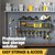 YYR Heavy Duty Power Tool Organizer with Charging Station, Cordless Drill Hanger Storage Rack, Battery Tools Holder Wall Mount Shelf for Garage - 32 Inch Equipped with Surge Protection Power Strip YYR Heavy Duty Power Tool Organizer with Charging Station, Cordless Drill Hanger Storage Rack, Battery Tools Holder Wall Mount Shelf for Garage - 32 Inch Equipped with Surge Protection Power Strip