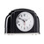 Crosley Vintage Art Deco Analog Alarm Clock, Traditional Ticking, Automatic Dimmable Smart Light, Simple Controls, (Black)