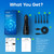 Nicwell Water Dental Flosser Teeth Pick - Cordless Portable 4 Modes Rechargeable Flossers Oral Irrigator IPX7 Waterproof Travel Gum Floss Cleaner Deep Cleaning Flossing Picks for Home Daily Shower